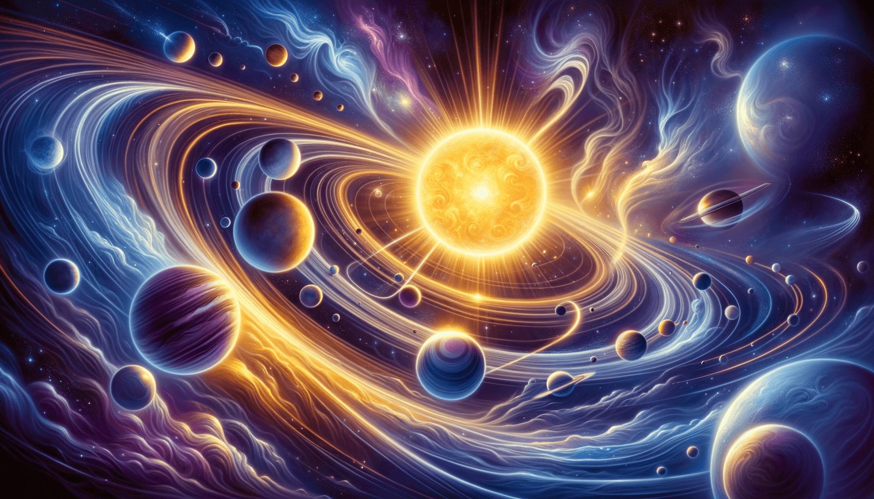 The 12 Zodiac Signs: Characteristics, Dates and Personality Traits 3 The ruling planets of astrology depicted in an artistic celestial scene