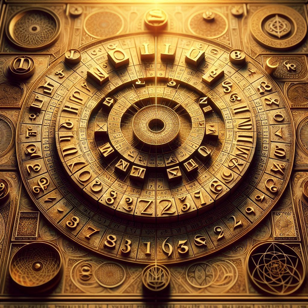 Pythagorean chart for calculating name numerology