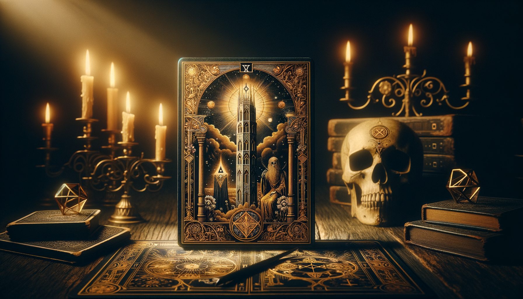 22 Arcanes Majeurs : Ordre, Significations et Arcan 22 2 Cartes de tarot La Mort et La Tour